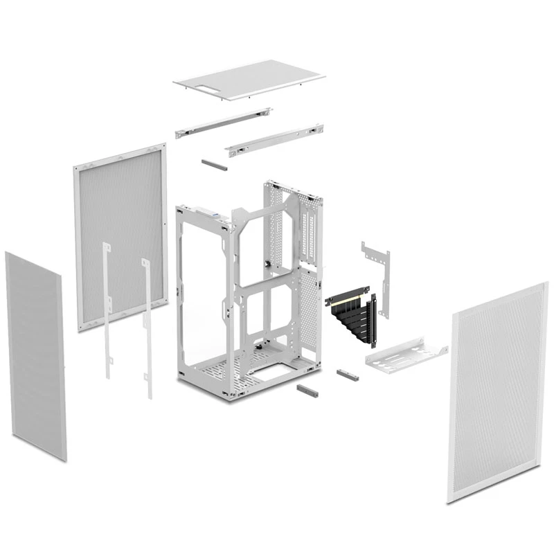 SSUPD Meshlicious Full Mesh PCIE 4.0 Edition Mini-ITX korpuss - balts