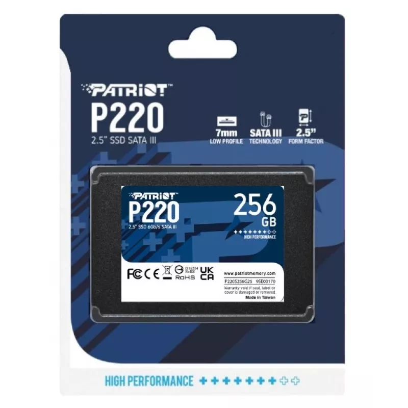 SSD disks Patriot P220 256GB 2.5collu SATA III