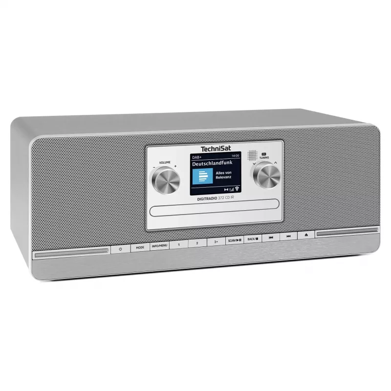 TechniSat DIGITRADIO 372 CD IR interneta analogā un digitālā antracīta, sudraba