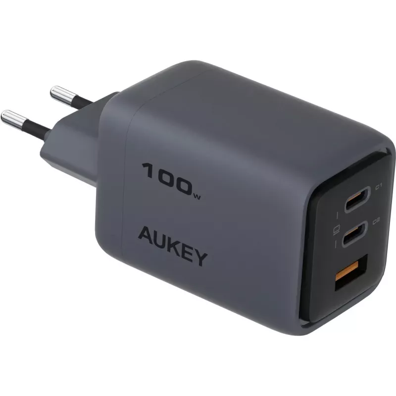 Comet Mix 3 sienas lādētājs PA-C5 3xUSB (2xUSB-C un 1xUSB-A) 100W 5A QC5.0 PD3.0 AFC PPS FCP SCP