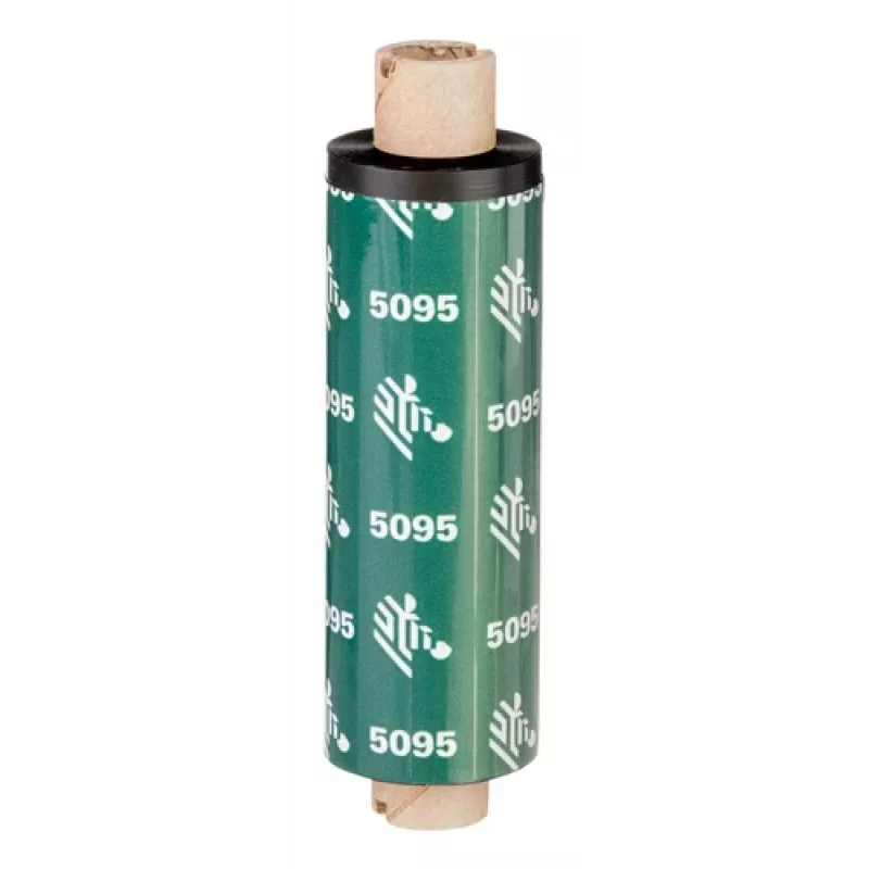Zebra 5095 HighPerformance Resin termolente 450 m Melna