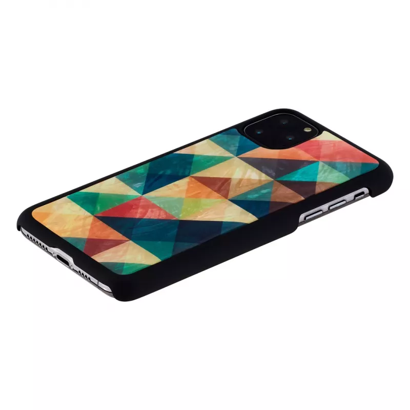 Viedtālruņa maciņš iKins iPhone 11 Pro Max — Mosaic Melns aizsargapvalks
