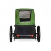 Mājdzīvnieku pārnēsātājs BURLEY Tail Wagon BU-947108 — mīkstais suņu pārnēsātājs, melns/zaļš