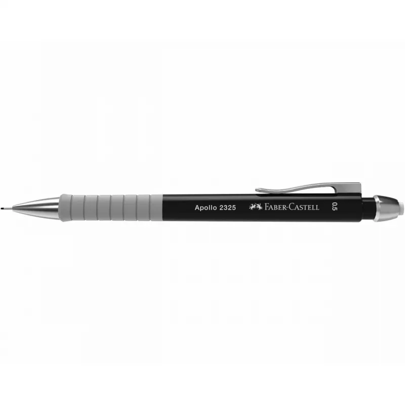 Mehāniskais zīmulis Faber-Castell 232504 0.5 mm, apaļš uzgalis, melns/pelēks, 1 gab.