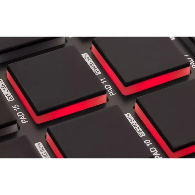 Audio mikseris Akai MPD218 melns 16 spilventiņu USB MIDI kontrolieris