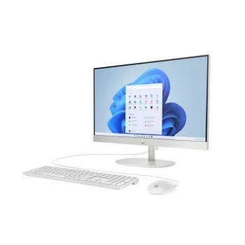 HP All-in-One 24-cr0242ng 23,8 FHD Touch, Core i3-N300, 8GB RAM, 256GB SSD, DOS, balts