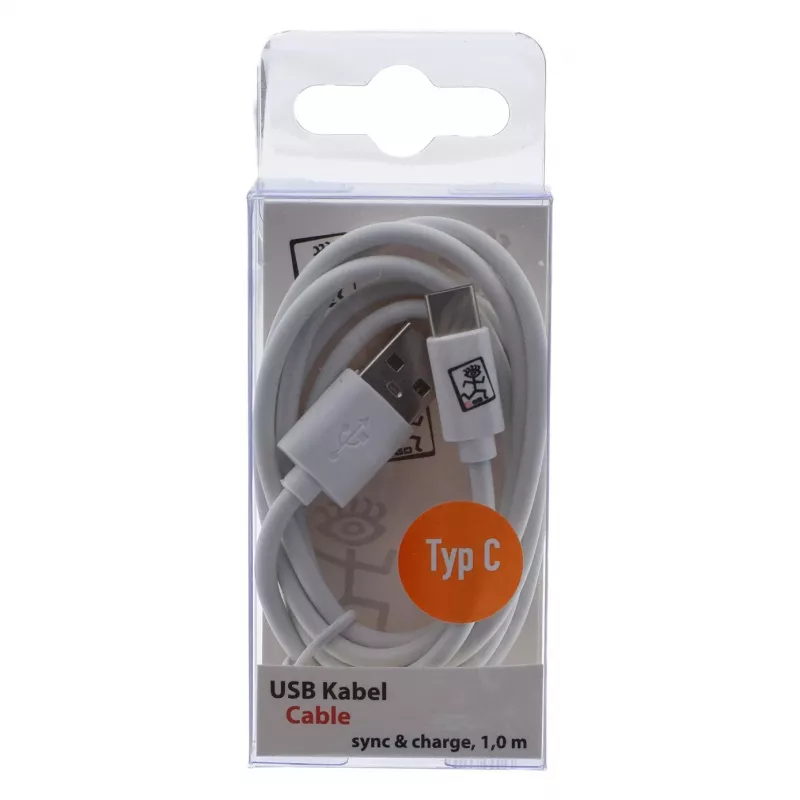 USB kabelis 2GO 795925 1m Micro-USB B USB C USB 3.2 Gen 1 Balts