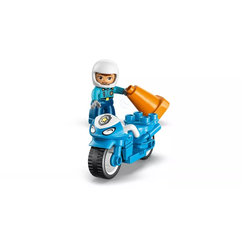 LEGO DUPLO 10471 Zilais policijas motocikls