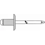 Blindkniede GESIPA 5x16 mm Al/A2 10,0–12,0 mm paneļiem, 250 gab. iepakojumā