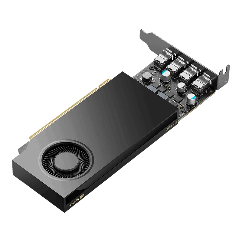 PNY NVIDIA RTX A1000 - grafikas kartes - RTX A1000 - 8GB GDDR6 - PCIe 4,0 x8 Low-Profile - 4 x Mini DisplayPort (VCNRTXA1000-PL)