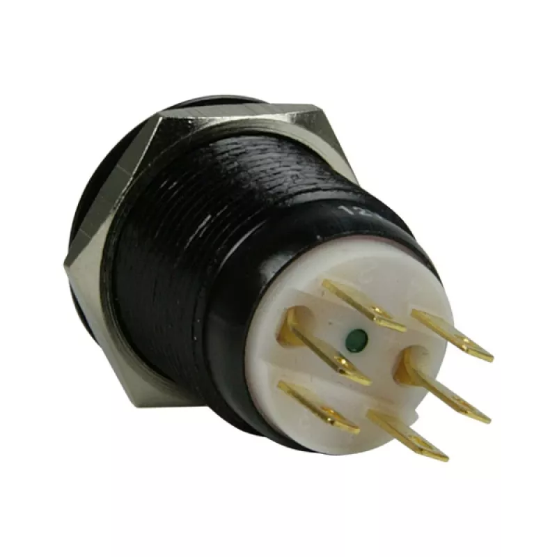 Datora korpusa detaļa Lamptron LAMP-SW1912L-H — tērauda melna, diametrs 2,2 cm, viens gab.