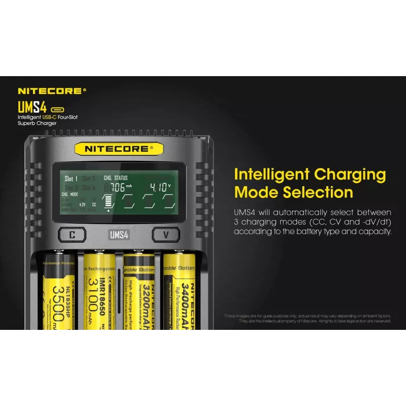 Lādētājs Nitecore UMS4