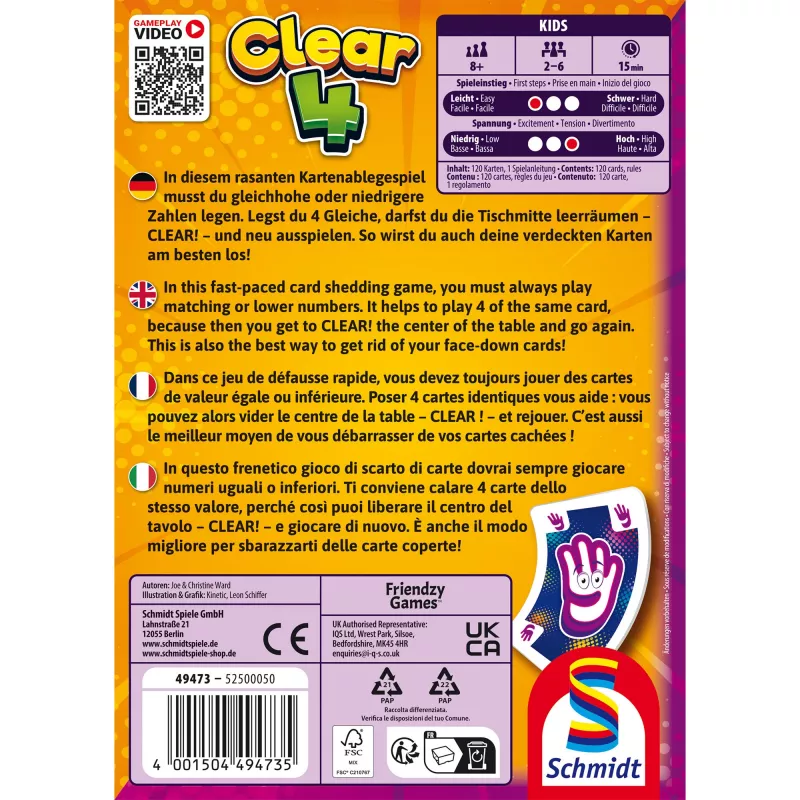 Clear 4, kāršu spēle