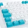 Ducky Keycap Set, PBT, ISO (DE) - balts/zils