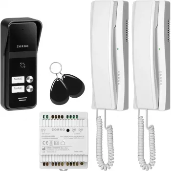 Domofons ORNO OR-DOM-BA-936ZD/W 2 vadu/2 ģimeņu