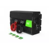 Green Cell INV09 tīkla adapteris/invertors Auto 1000 W Melns