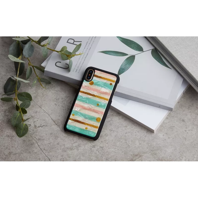 Viedtālruņa maciņš iKins iPhone XS / iPhone XS Max — pop mint Melns