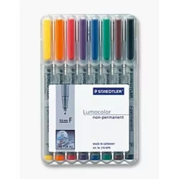 Markieris Staedtler 316 WP8 melna, zila, brūna, zaļa, oranža, sarkana, violeta, dzeltena