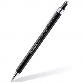 Mehāniskais zīmulis Staedtler 778 07-9, sešstūra korpuss, melns, 0,7 mm grafīta ieliktnis
