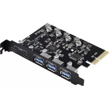 Renkforce RF-6613196 3+2 pieslēgvietu USB 3.2 Gen 2 kontroliera karte USB-C® (USB 3.2 Gen 2) (RF-6613196)