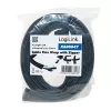 LOGILINK KAB0047 LOGILINK Elastīgs kabeļu organizators ar rāvējslēdzēju, melns, 2 m