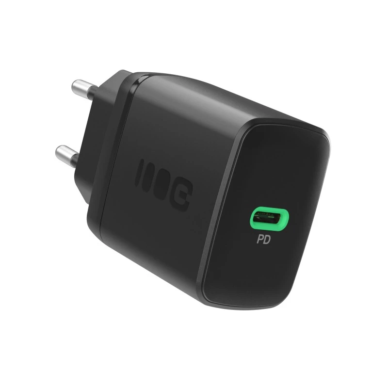 Barošanas adapteris zaļa Cell PowerSource Solo30 30W melns — USB-C viena porta lādētājs