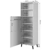 Skapis ABETO 60x40x176.5 cm balts/glancēti balts
