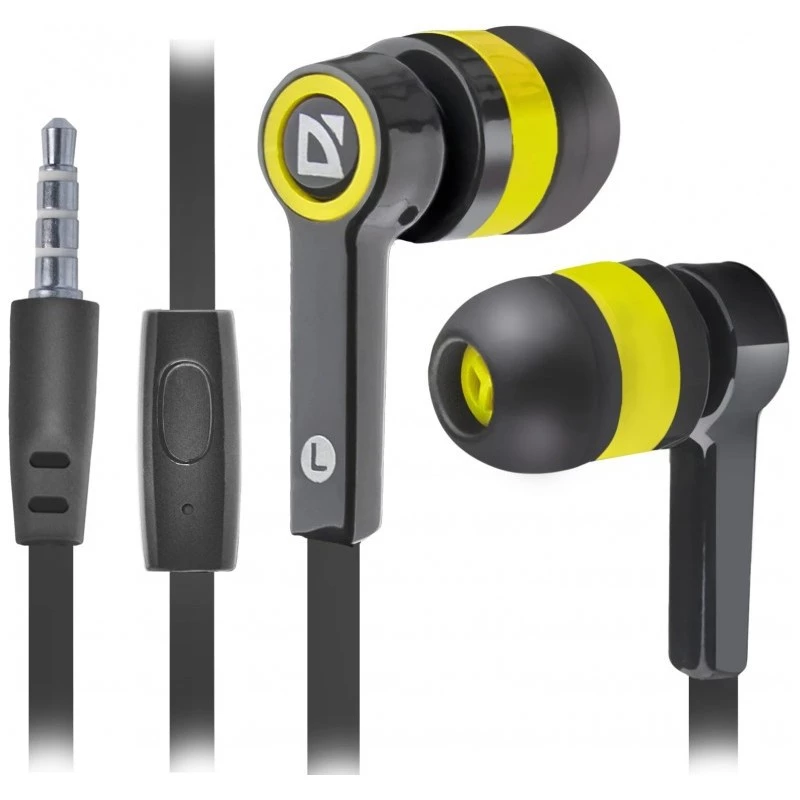 Austiņas Defender Pulse 420 melni-dzeltenas