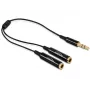 Audio kabelis DeLOCK 65356 0,25m 3,5mm 2 x 3,5mm Melns