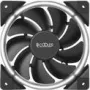 120 mm korpusa ventilators PCCOOLER CORONA-balta, 1000–1800 apgr./min, balts LED, 120×25 mm