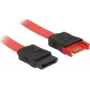 SATA kabelis DeLOCK 83952 0,2 m SATA 7-pin Melns Sarkans