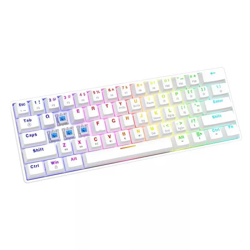 Mehāniskā tastatūra Whiteout X2, Blue Outemu, Hot Swap Savio Savgk-white