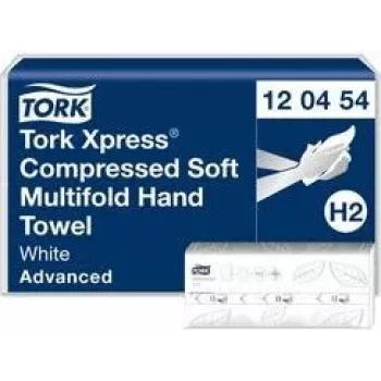 Papīra dvieļi Tork H2 Advanced Interfold 2-kārtu — 2400 loksnes (MPN 120454)