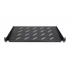 Plaukta plaukts Extralink SHELF 1U 19 collu sienas skapjiem, 1U, 300 mm, melns, metāls