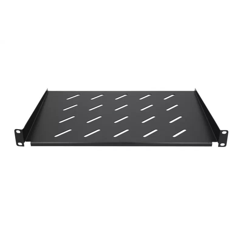 Plaukta plaukts Extralink SHELF 1U 19 collu sienas skapjiem, 1U, 300 mm, melns, metāls
