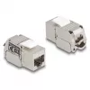 DeLOCK Keystone modulis RJ45 ligzda uz LSA Cat.6A ar LED sudrabbalts