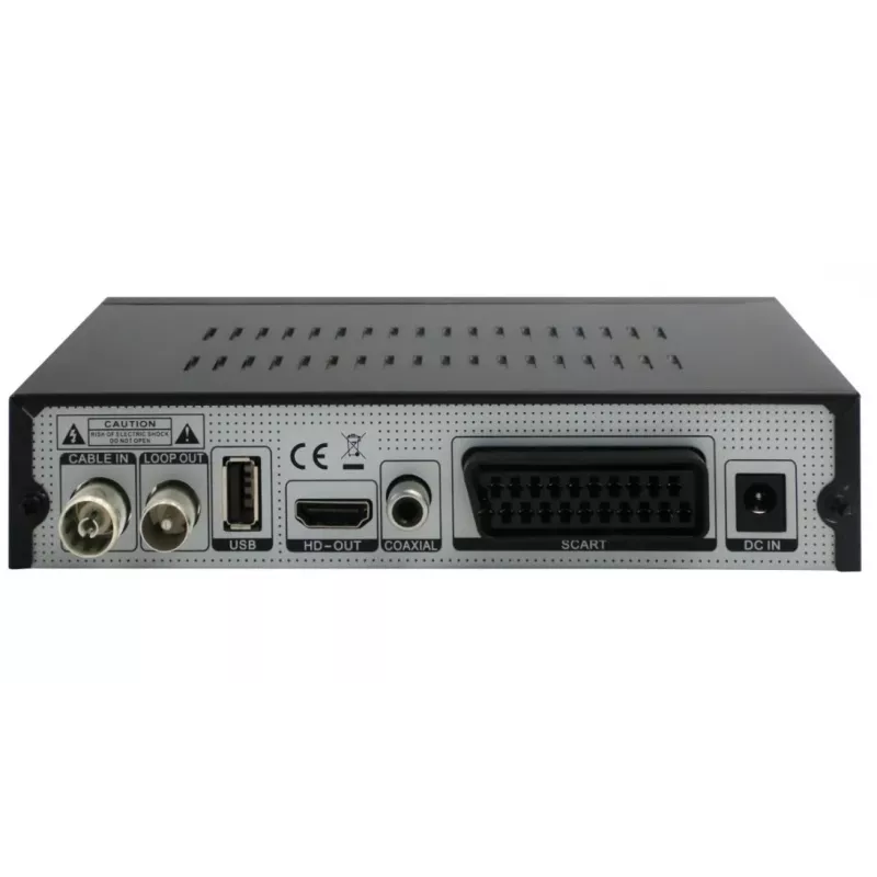 DVBC-120 digitālais atskaņotājs un ierakstītājs melns