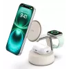 Bezvadu USB lādētājs Belkin Qi2 WIZ040KQSD — 25W, USB barošana, 1,5 m kabelis, balts, viedtālrunim viedpulkstenim austiņām fitnesa izsekotājam