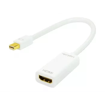 Video kabeļa adapteris LOGILINK Mini DisplayPort uz HDMI tipa A CV0036A, 0,1 m, pelēks