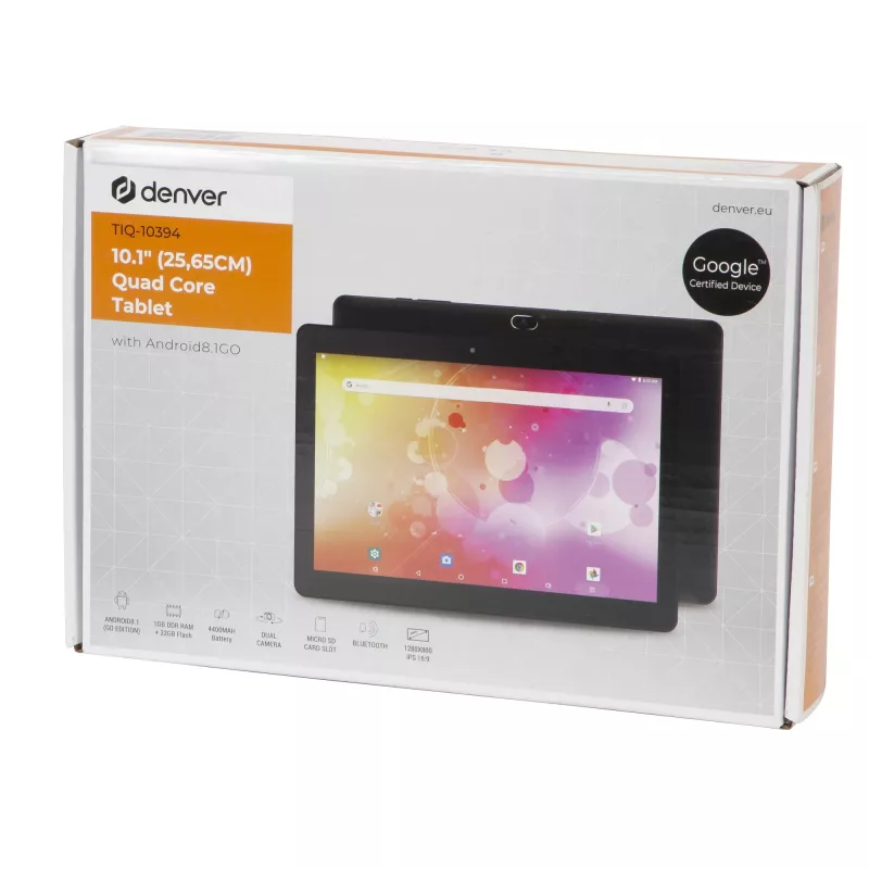 Planšetdators Denver TIQ-10394 10.1 collu 1.2 GHz 1 GB RAM 32 GB Android 8.1 Go