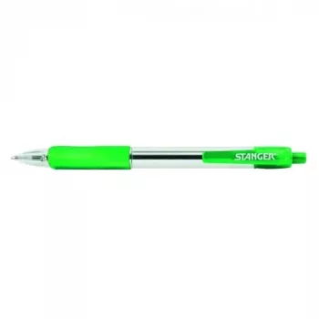 STANGER lodīšu pildspalvas 1.0 Softgrip izvelkama, zaļa, 1 gab. 18000300041