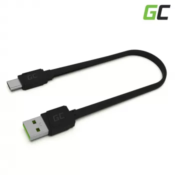 USB A uz USB C kabelis zaļa Cell KABGC03 — 0,25 m, melns, 480 Mbit/s
