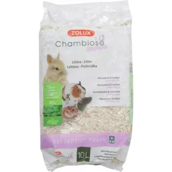 Salipstošs kaķu pakaiši ZOLUX Chambiose Nature 10 L – dabīgas augu granulas, 1,5 kg