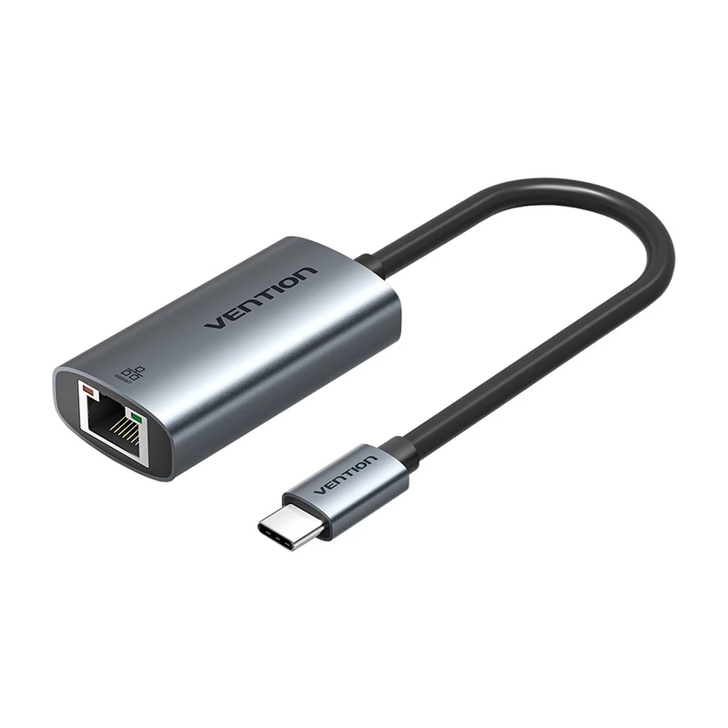 Vention CFP USB Type-C uz Gigabit Ethernet adapteris 1000 Mbit/s, pelēks