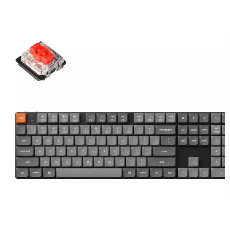 Bezvadu mehāniskā tastatūra Keychron K5 MAX Melns Low Profile