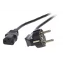 EFB-Elektronik barošanas vads ar iezemētu kontaktdakšu 90° - C13 180° melns 2,0 m, 3 x 0,75 mm² Ražotājs: EFB Elektronik (EK504.2V2)