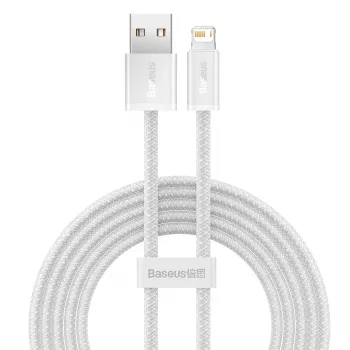 Baseus Dynamic kabelis USB uz Lightning, 2,4A, 2m (Balts)
