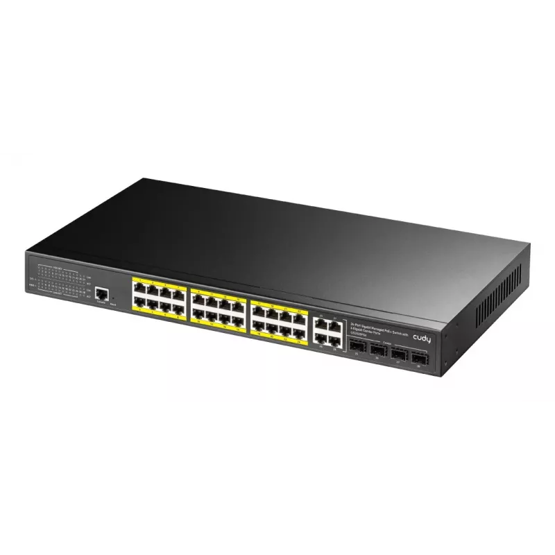 Pārvaldāms slēdzis Cudy GS2028PS4 L2 Gigabit Ethernet 24 porti PoE