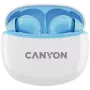 Canyon TWS-5 CNS-TWS5BL Austiņas – Patiesi bezvadu – Bluetooth 5.3 – Iekšauss – USB-C uzlādes futrālis – Skārienjutīga vadība – līdz 38h darbības laiks – Melns