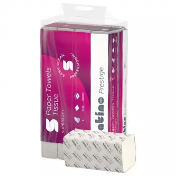 WEPA Z-veida salocīts papīra roku dvielis LPCB2150S, 150 loksnes, 20,6 x 24, celuloze, (25 gab.)